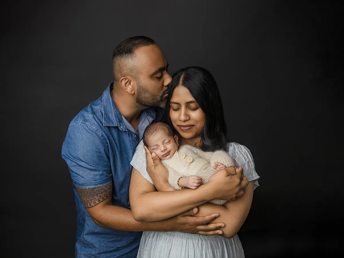 Professional family portrait photographed at Auckland photography studio