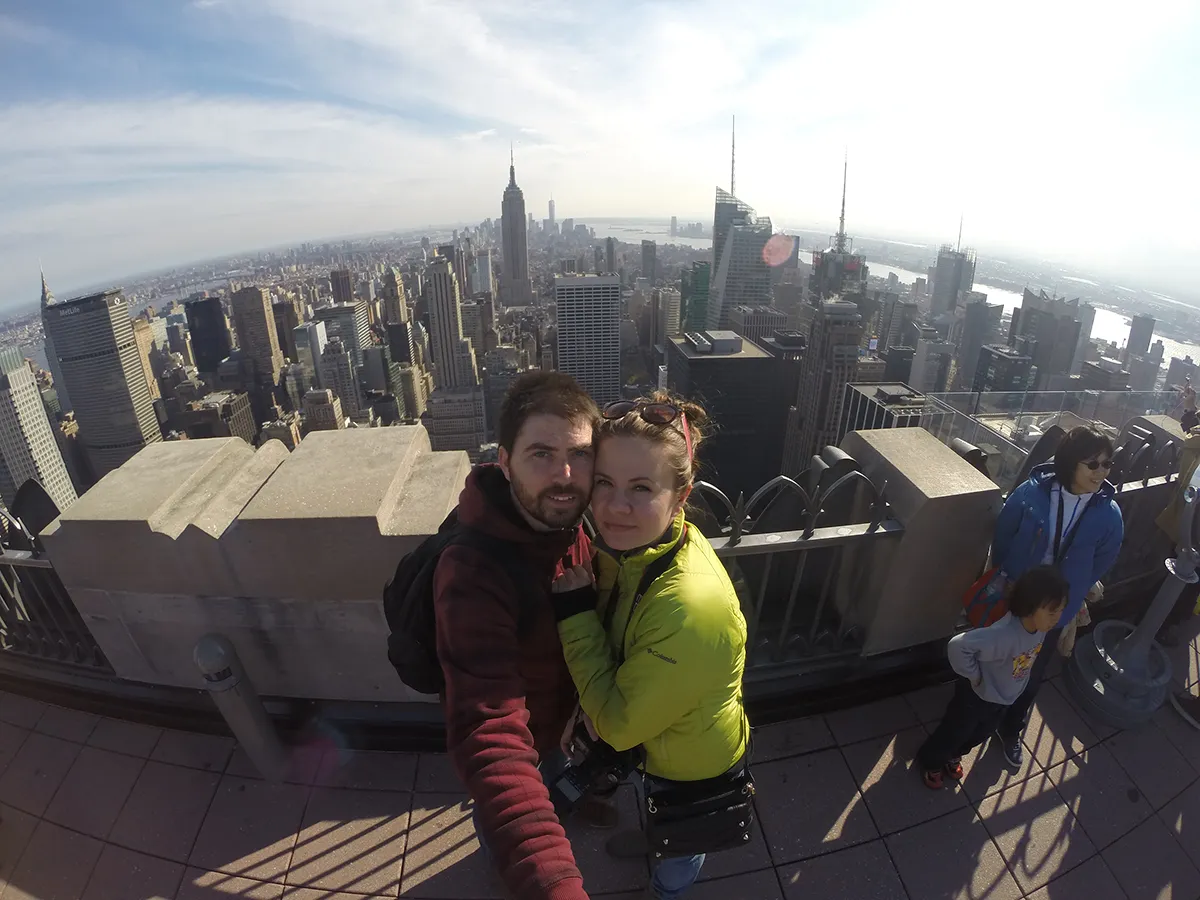 Julia and Michael in New York while building the dream for Photo Hive